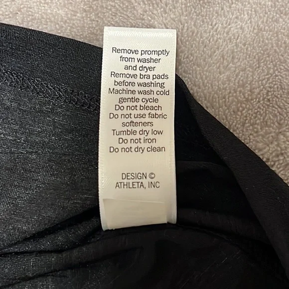 Athleta Black Tank Racerback with Built in Bra - Picture 11 of 13